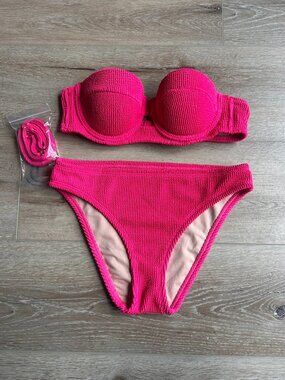 Women's Strapless Bikini Textured Shade & Shore Target Small